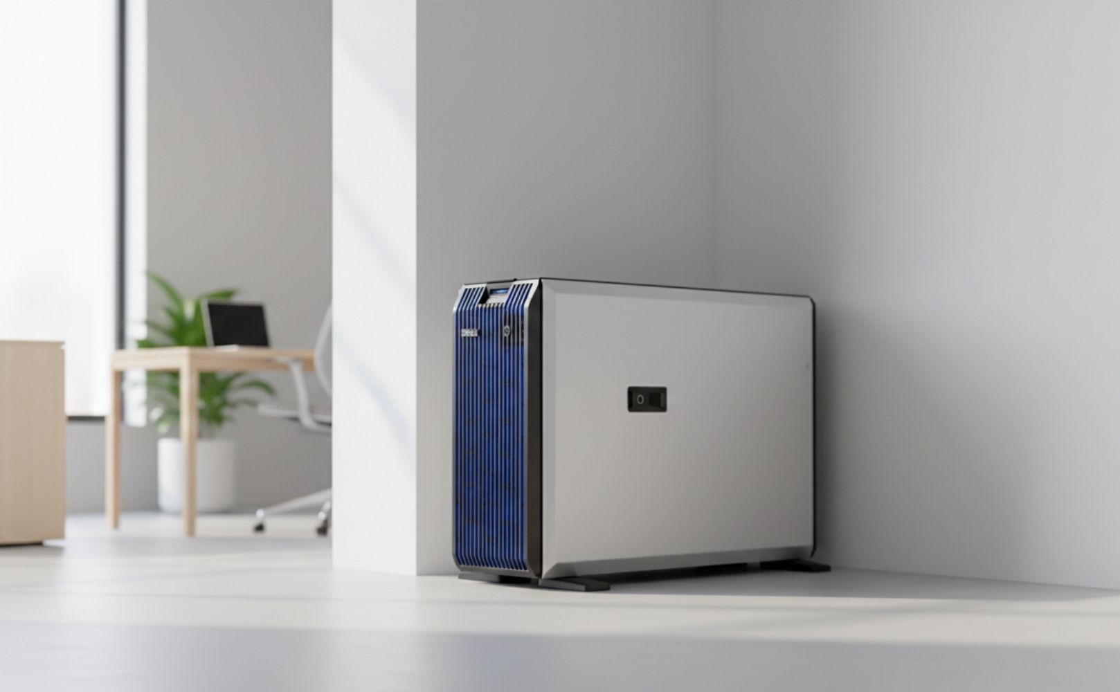 Tower server Dell PowerEdge di office environment untuk small business Indonesia